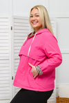 Get Going Leopard Windbreaker in Pink