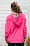 Get Going Leopard Windbreaker in Pink