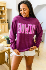 Get 'Em Cowgirl Textured Sweatshirt