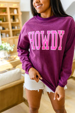 Get 'Em Cowgirl Textured Sweatshirt