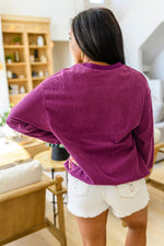 Get 'Em Cowgirl Textured Sweatshirt