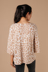 Giraffe Print Bell Sleeve Top