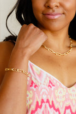 Glistening Paperclip Chain Bracelet