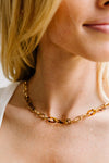 Gold & Tortoise Small Chain Necklace