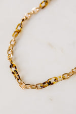 Gold & Tortoise Small Chain Necklace