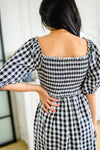 Greenville Gingham Midi Dress