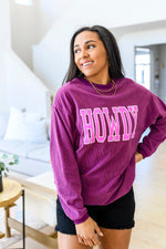 Get 'Em Cowgirl Textured Sweatshirt