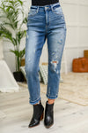 Judy Blue Harley Distressed Ankle Hem Jeans