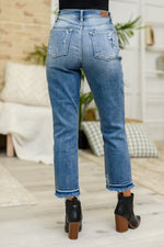 Judy Blue Harley Distressed Ankle Hem Jeans