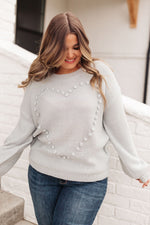 Heart Warmer Sweater in Gray