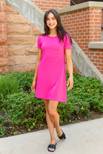 Here To Stay T-Shirt Dress In Pink