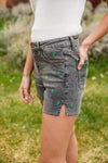 Judy Blue Hi-Waisted Cactus Embroidery Cutoffs