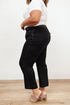 Risen High Waist Mom Fit Jeans In Black