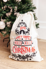 Holly Jolly Santa Sack