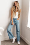 Mica Denim Hope High Rise Wide Leg Jeans