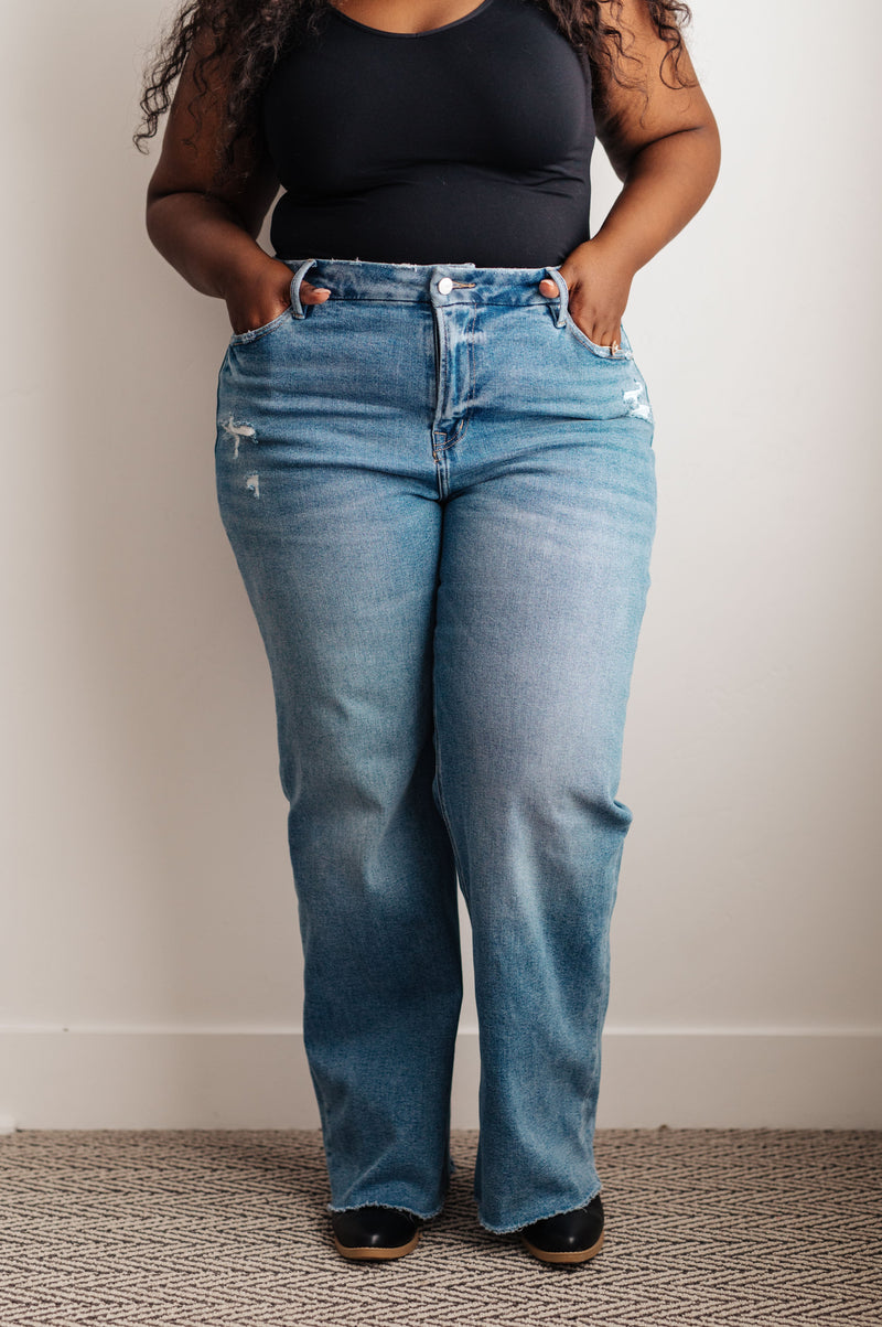 Mica Denim Hope High Rise Wide Leg Jeans