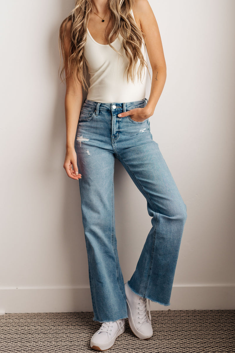 Mica Denim Hope High Rise Wide Leg Jeans