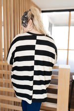 Horizontal Lines Top in Black