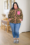 Hot Take Animal Print Fleece Jacket