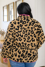 Hot Take Animal Print Fleece Jacket