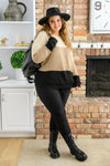Hudson Color Block Sweater In Natural