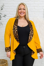 I Have A Dream Animal Print Blazer in Mustard