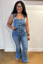 Judy Blue Izzy Control Top Retro Flare Overalls