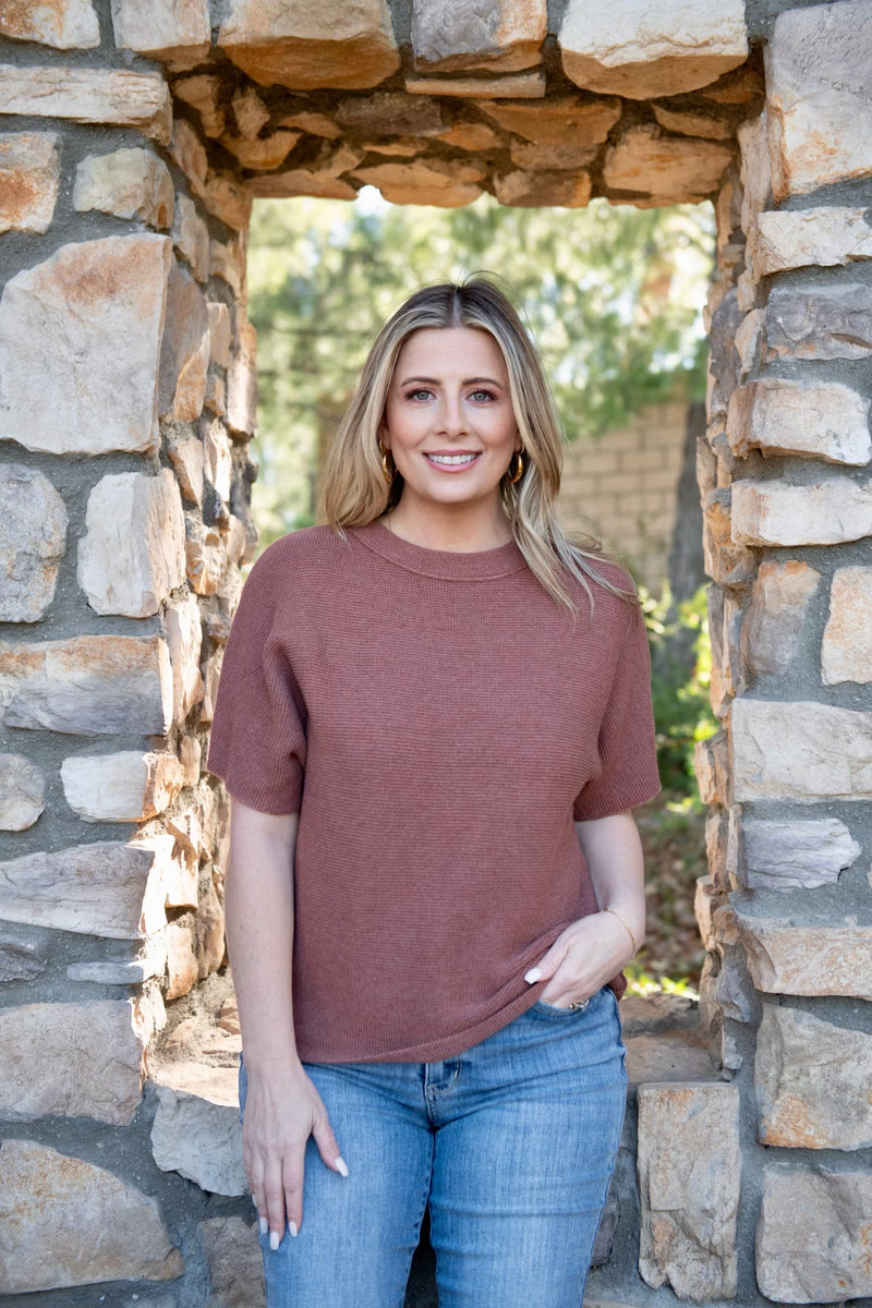 The Dani Sweater in Cocoa Brown