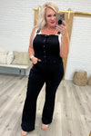 Judy Blue Imogene Control Top Retro Flare Overalls in Black