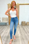 Judy Blue Amanda High Rise Pull on Release Hem Skinny Jeans