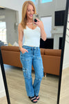 Judy Blue Clarissa High Rise Wide Leg Cargo Jeans