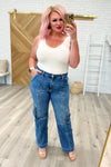 Judy Blue Clarissa High Rise Wide Leg Cargo Jeans