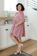 Weekender Dress In Mauve