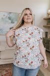 I've Got a Feeling Floral Flutter Sleeve Top