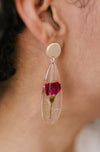 Impressively Pressed Earrings in Cardinal