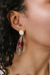 Impressively Pressed Earrings in Cardinal