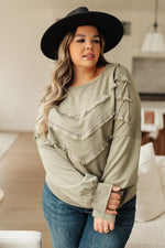 Into the Fringe Top in Olive