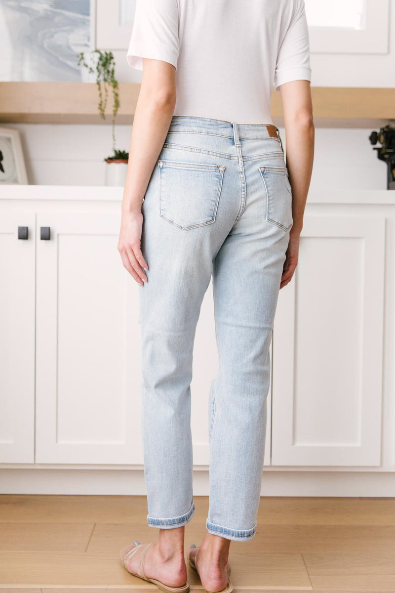 Judy Blue Jackson Mid-Rise Boyfriend Jeans