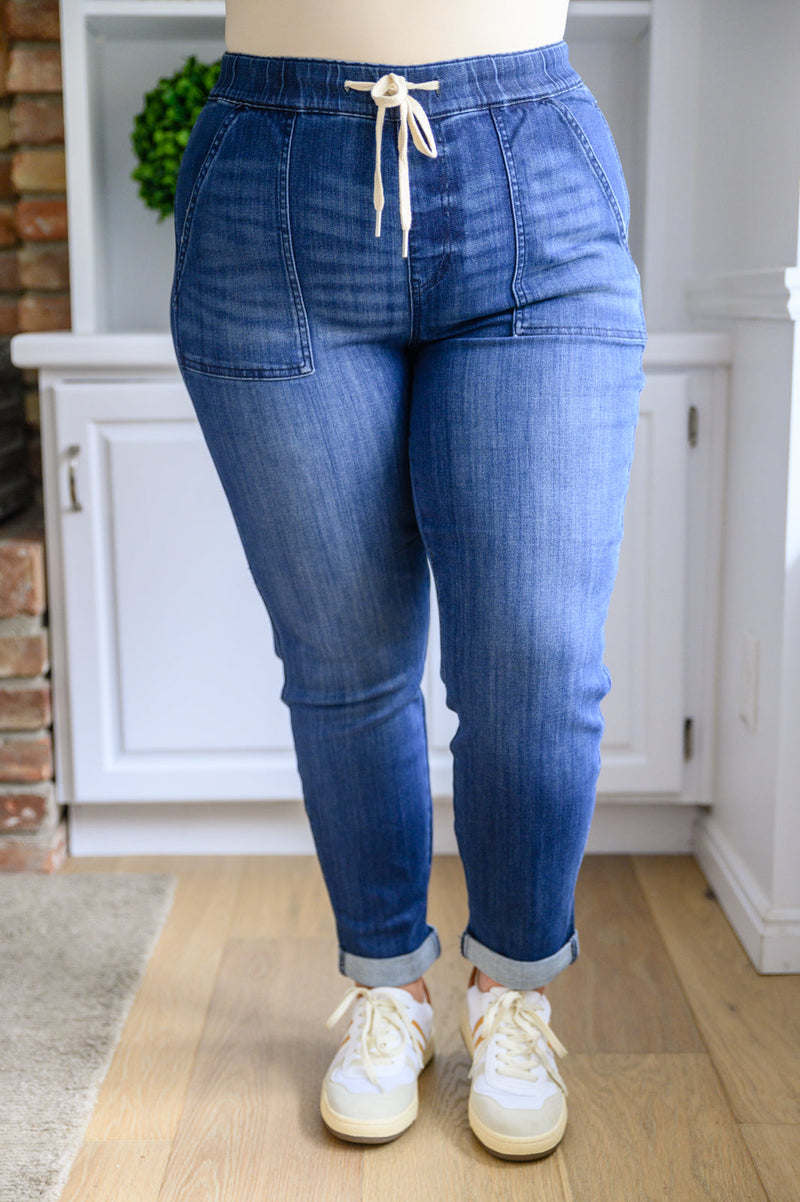 Judy Blue Jess Pull On Joggers With Draw String