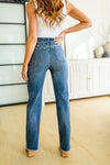 Judy Blue Joey Crossover Straight Leg Dad Jeans