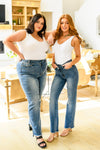 Judy Blue Joey Crossover Straight Leg Dad Jeans