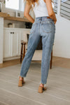 Judy Blue Josie Mid Rise Button Fly Boyfriend Jeans