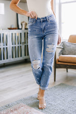 Judy Blue Juliet Star Crossed Boyfriend Jeans