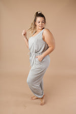 Jump In Jumpsuit In Heather Gray