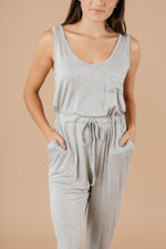 Jump In Jumpsuit In Heather Gray