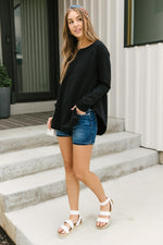 Just Like That Basic Top in Black