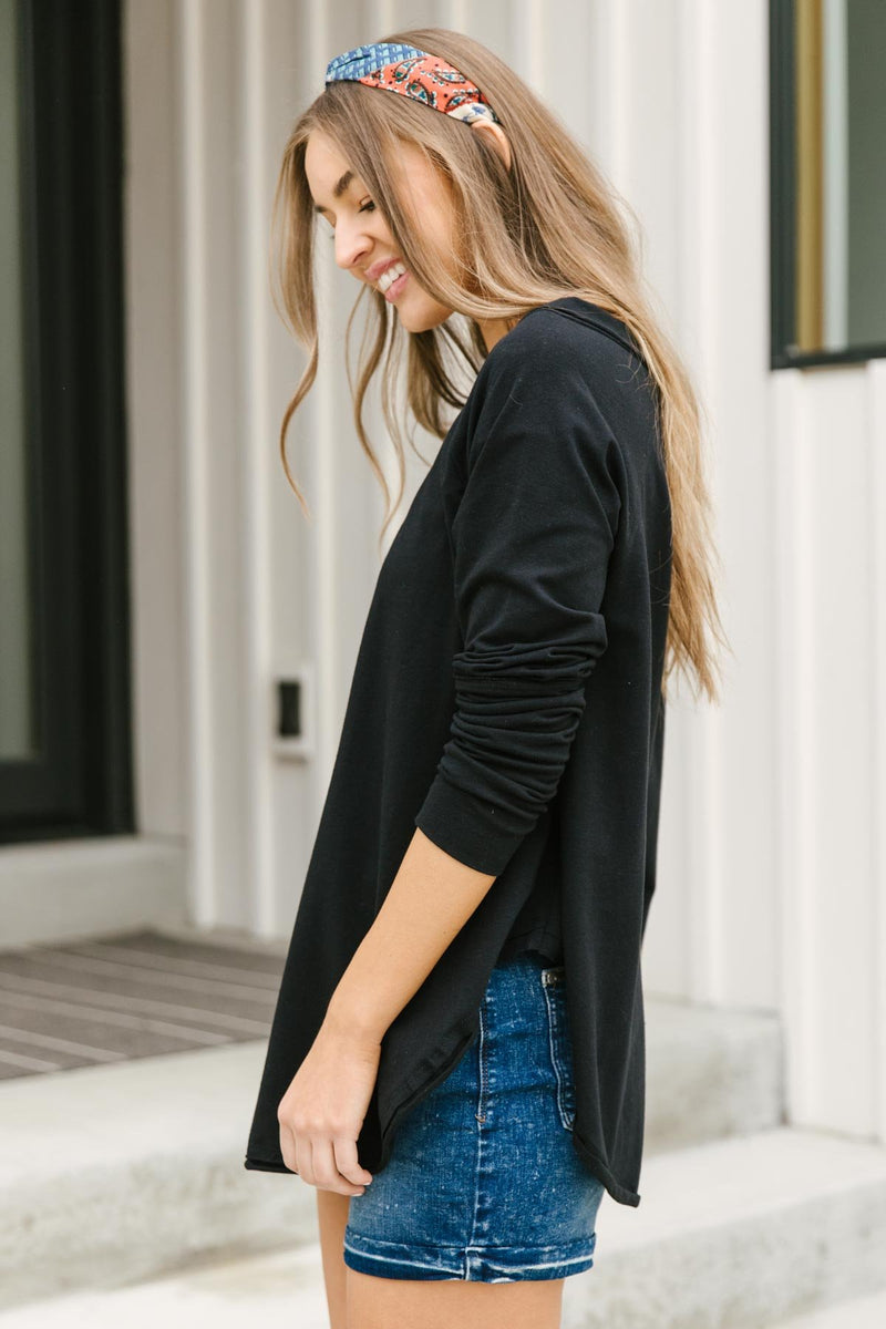 Just Like That Basic Top in Black