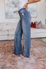 Judy Blue Katrina High Waist Distressed Denim Trousers