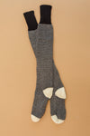 Knitted Lounge Socks In Black