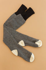 Knitted Lounge Socks In Black